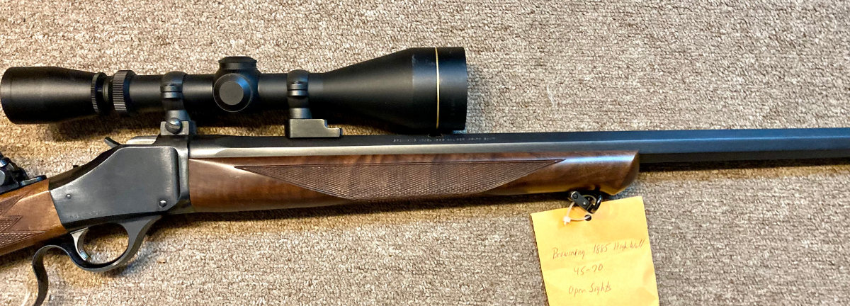 Browning High Wall Single Shot Rifle W/Leupold 3-9x Scope, 28