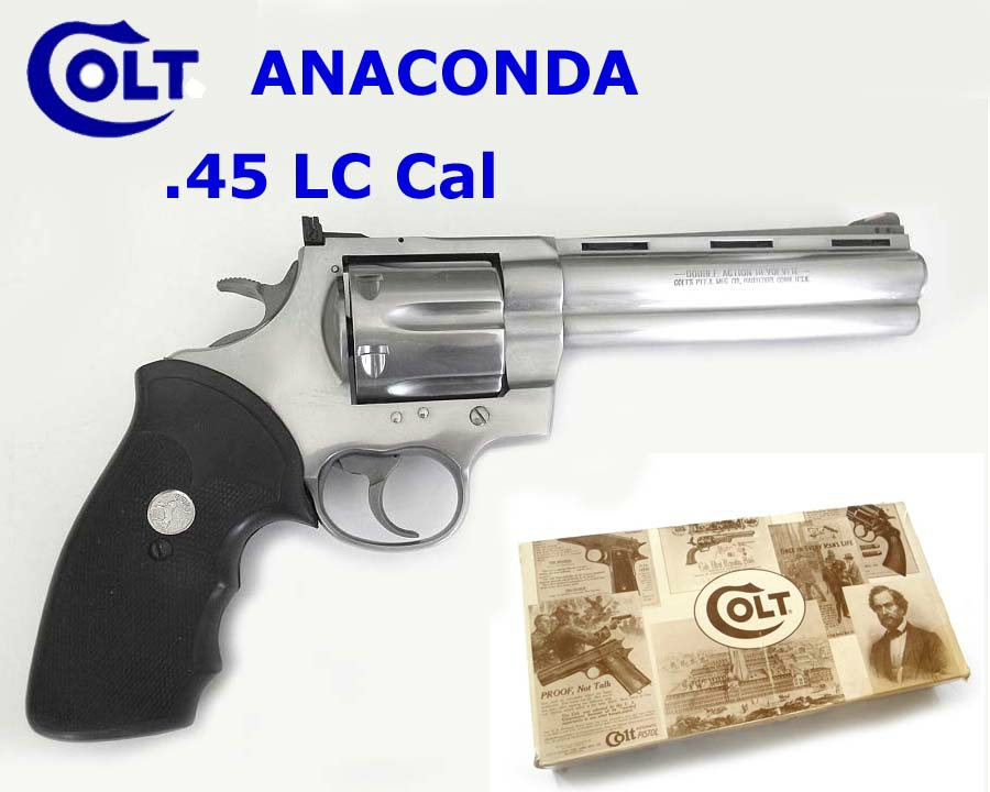 COLT - Anaconda .45 Colt Stainless in 99% with box etc.
