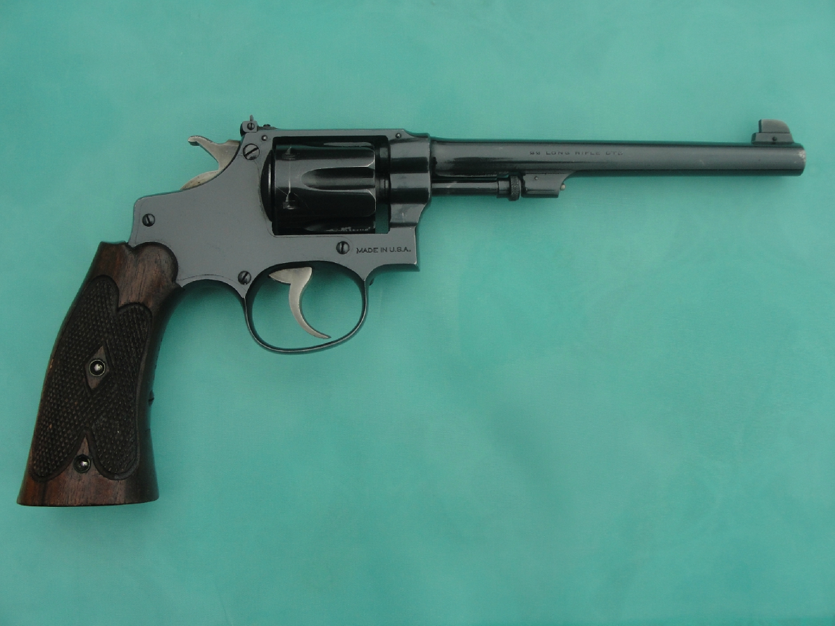 S&W - 22/32 BEKEART HAND EJECTOR  PRE WAR INVESTMENT GRADE - Picture 2