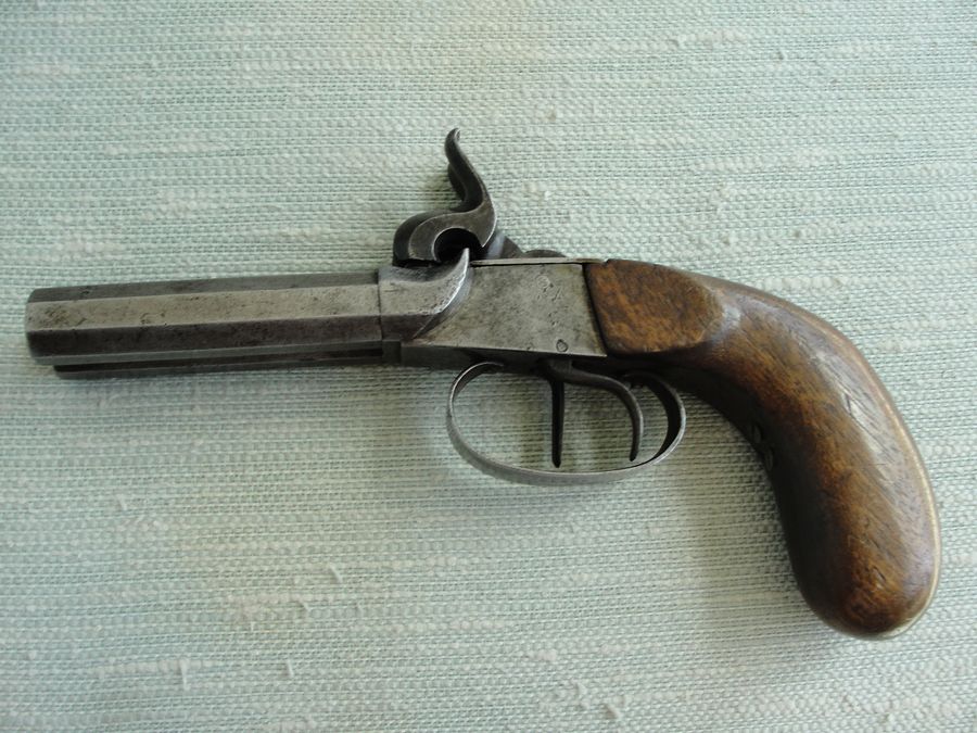 Double Barrel Black Powder Percussion Pistol For Sale at GunAuction.com ...