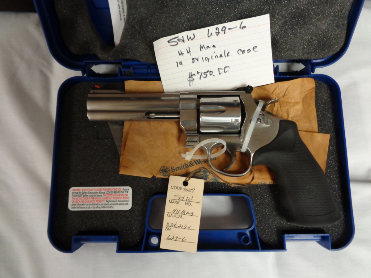 S & W S&W 629-6 44 Mag Stainless 5 Inch Barrel .44 Mag. For Sale at ...