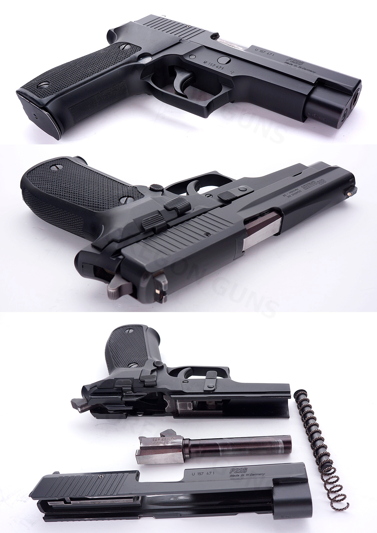 SIG SAUER INC - SIGARMS P226 9MM SEMIAUTO PISTOL W/8 EXTRA FACTORY HI-CAP MAGS SN# U157471 - Picture 3