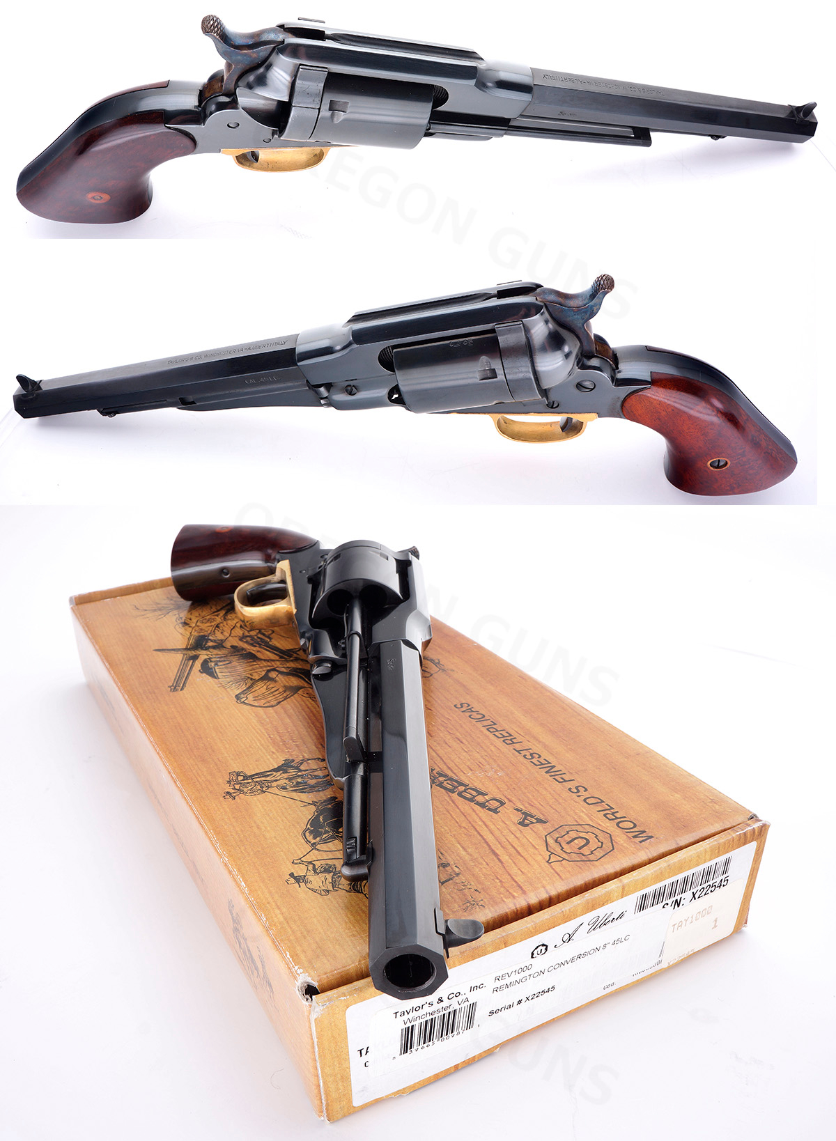 - A. UBERTI MODEL 1858 REMINGTON NEW ARMY CONVERSION .45 LONG COLT ...