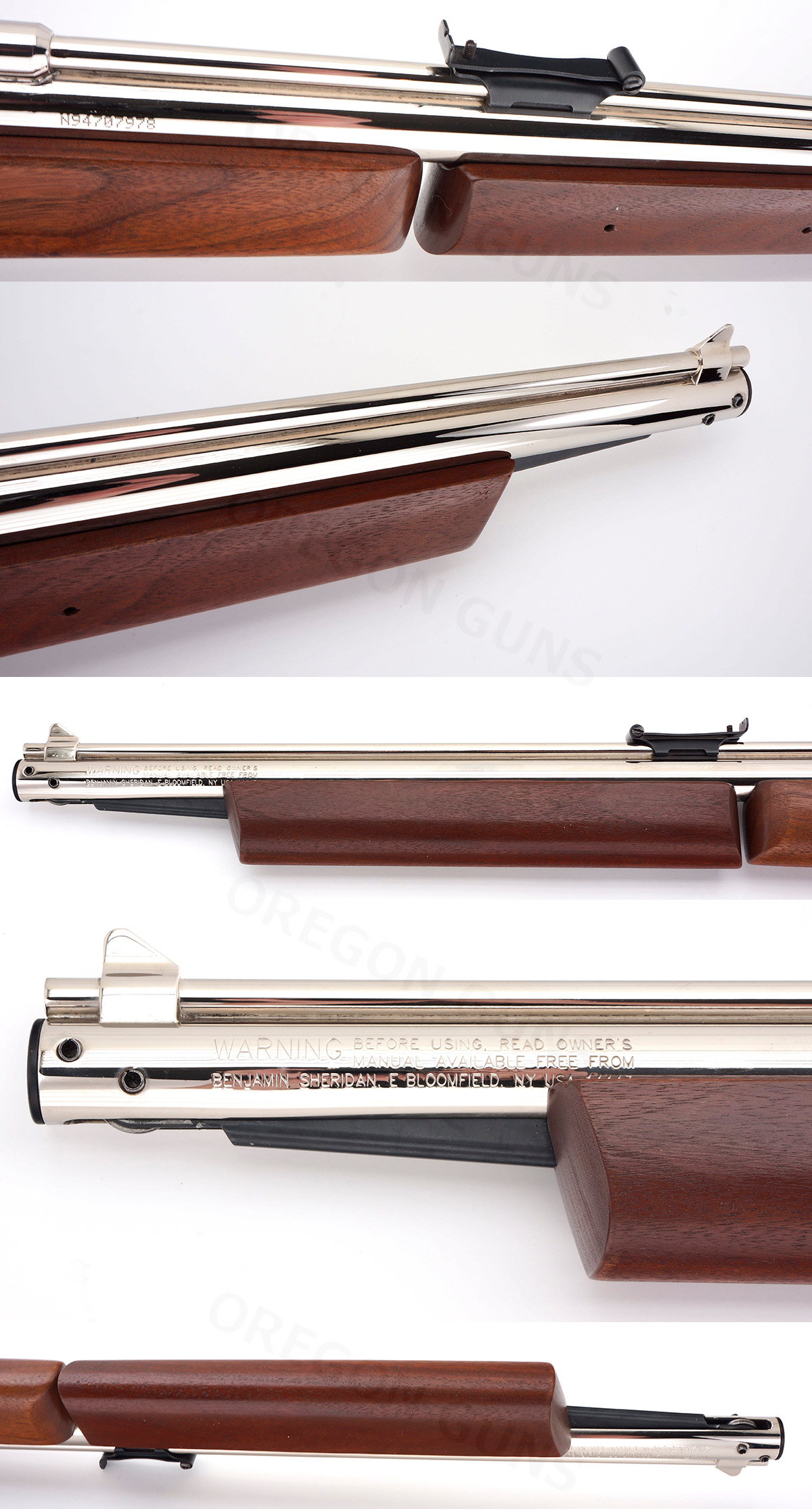 Benjamin Model 397p Chrome Bolt Action Variable Pump Air Rifle .177 Cal