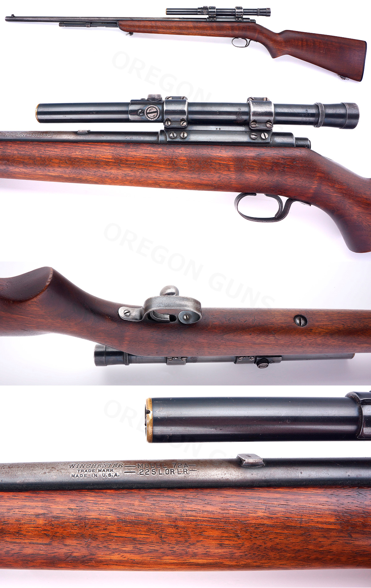 Winchester MODEL 72A SPORTING RIFLE TUBE MAGAZINE .22 CAL EXCELLENT CONDITION C&R OK SN# NONE .22 LR - Picture 2