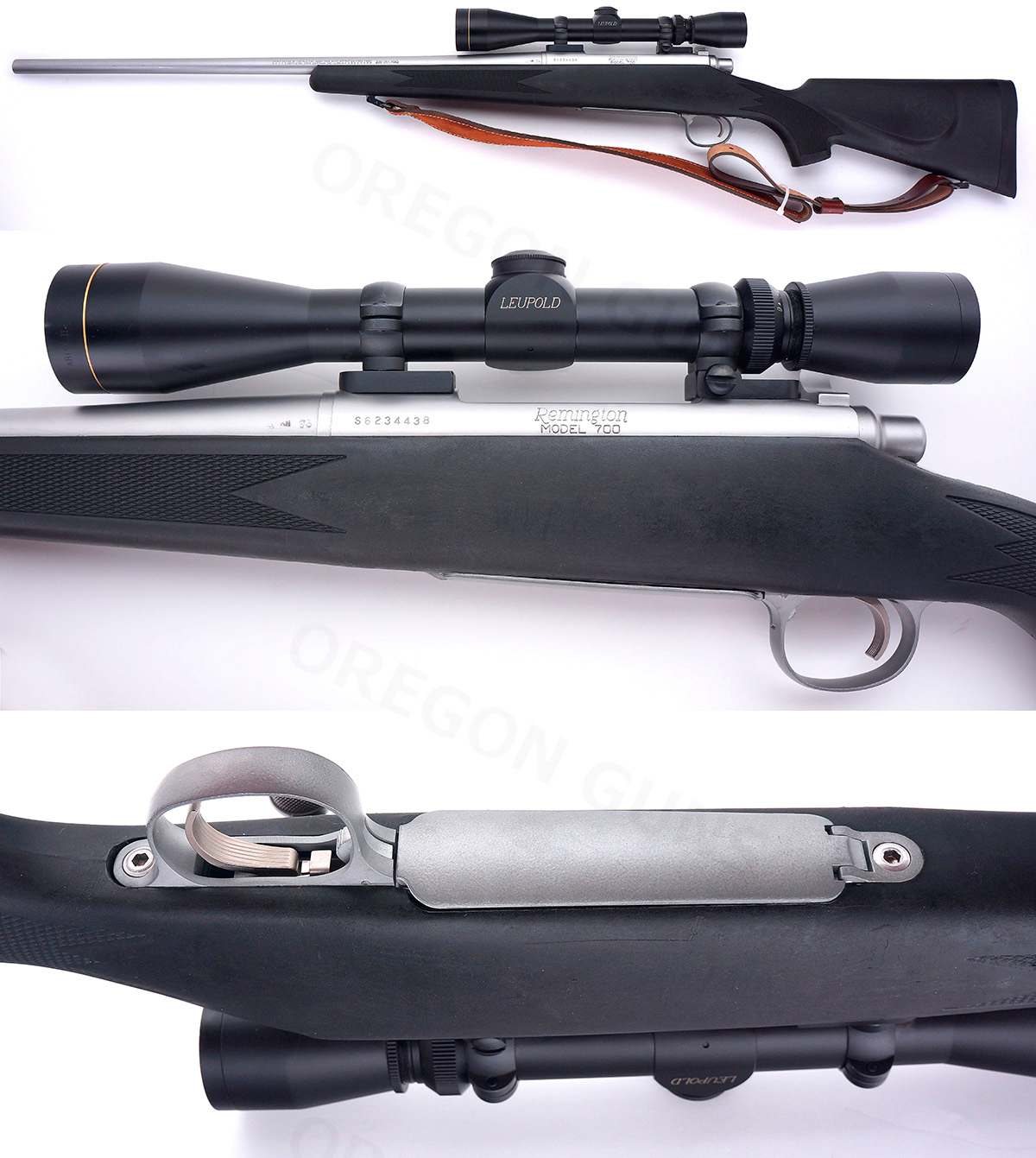 Remington 700 Bdl Stainless Synthetic Bolt Rifle .338 Win. Mag. Leopold