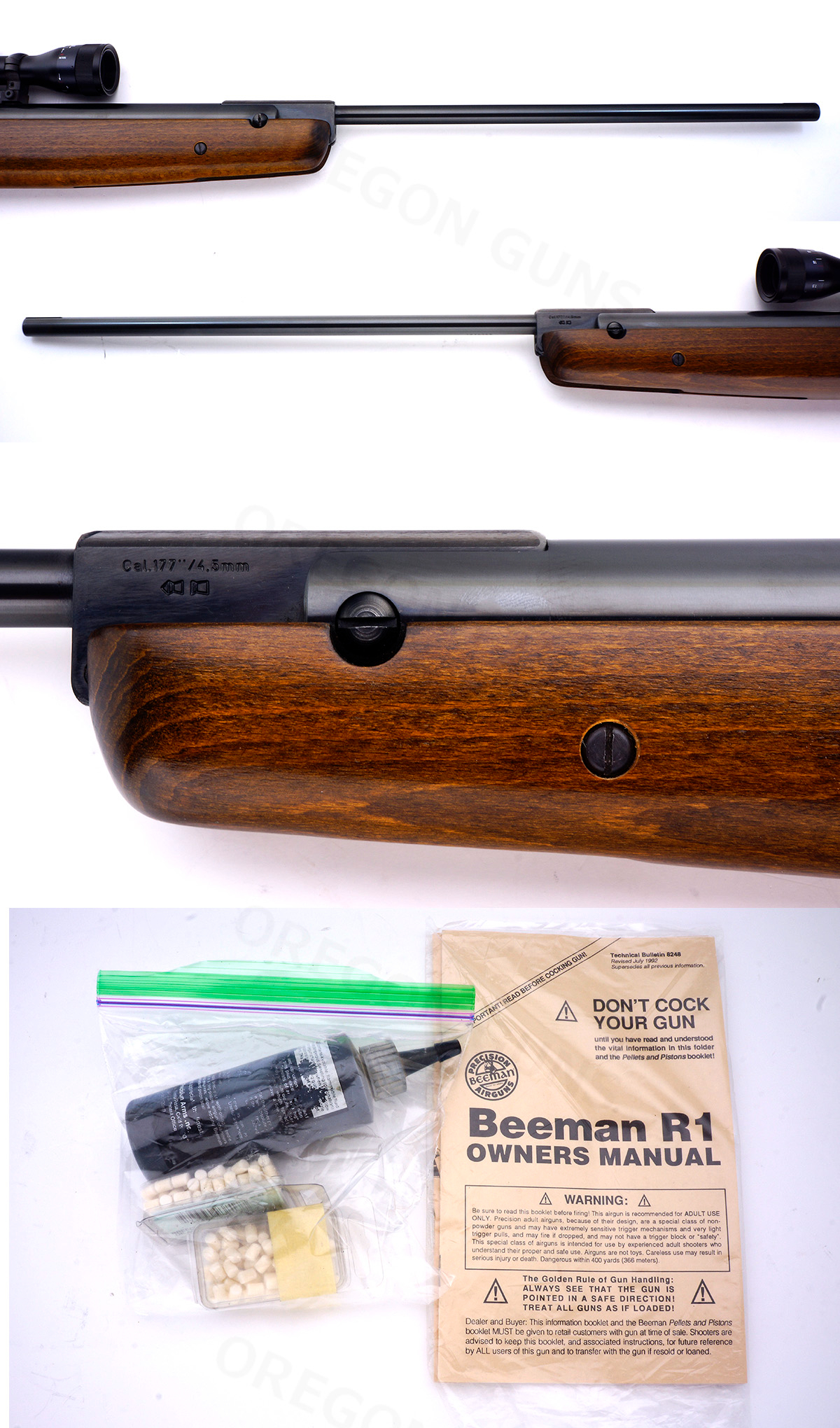 Beeman Model R1 Air Rifle Cal .177 Mint Condition .177 Cal For Sale at ...