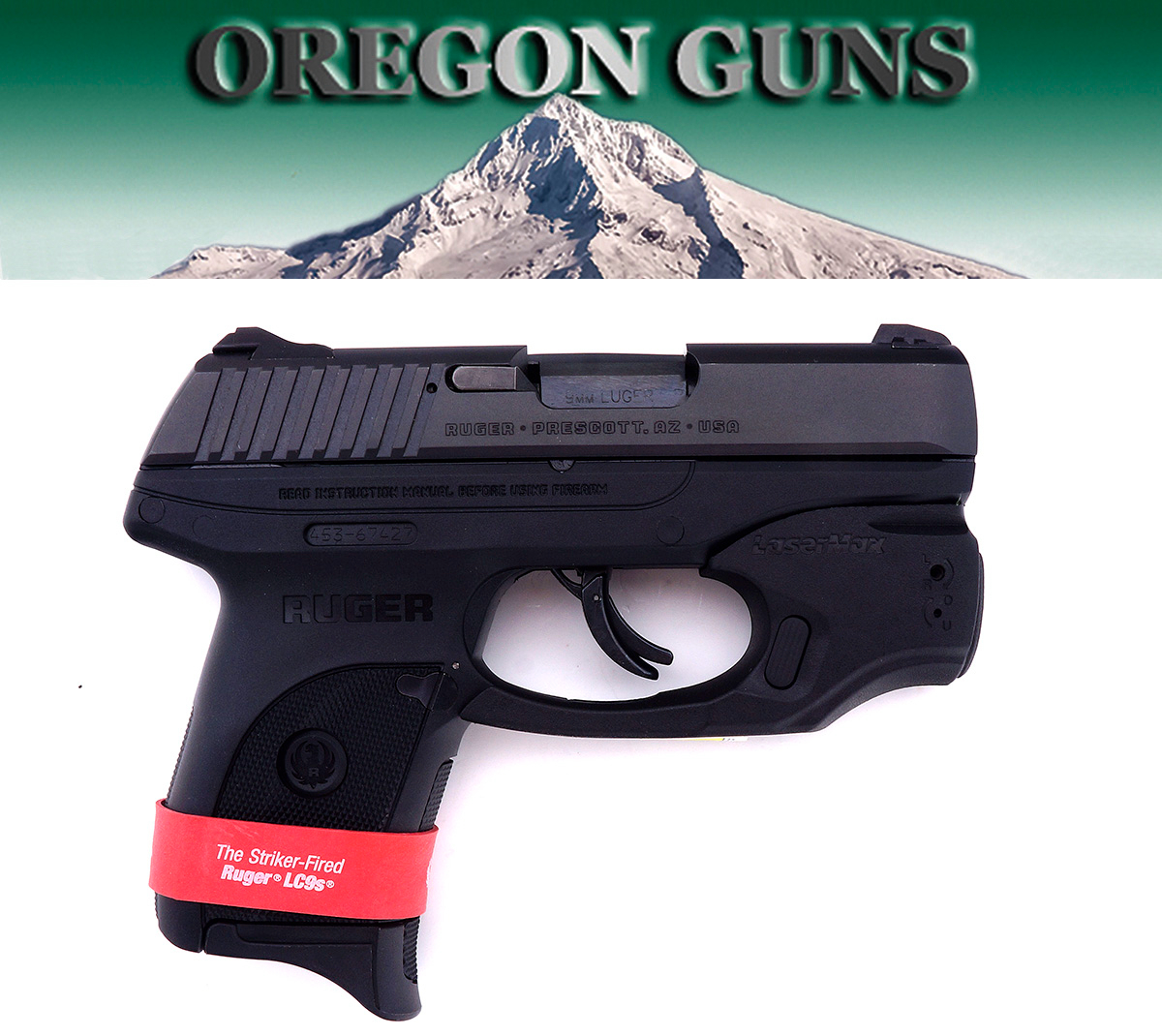 Ruger Model Lc9s Semiauto 9mm Pistol With Lasermax Nib Sn 153 67427 9mm Luger For Sale At 5829