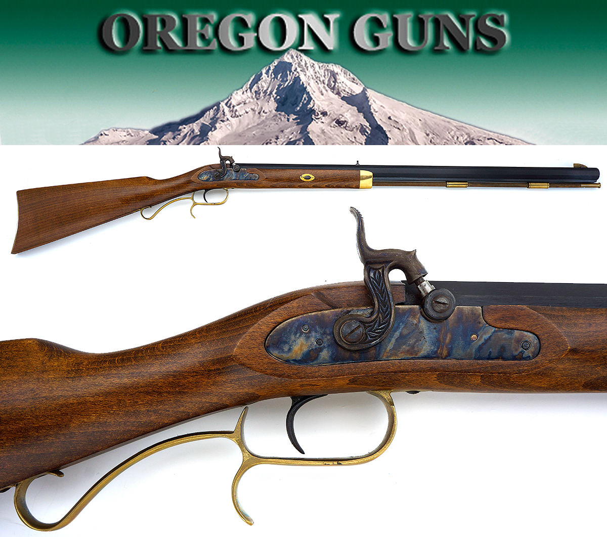 Springfield Hawken Percussion .50 Cal. Rifle Sn# 143823 .50 Caliber ...