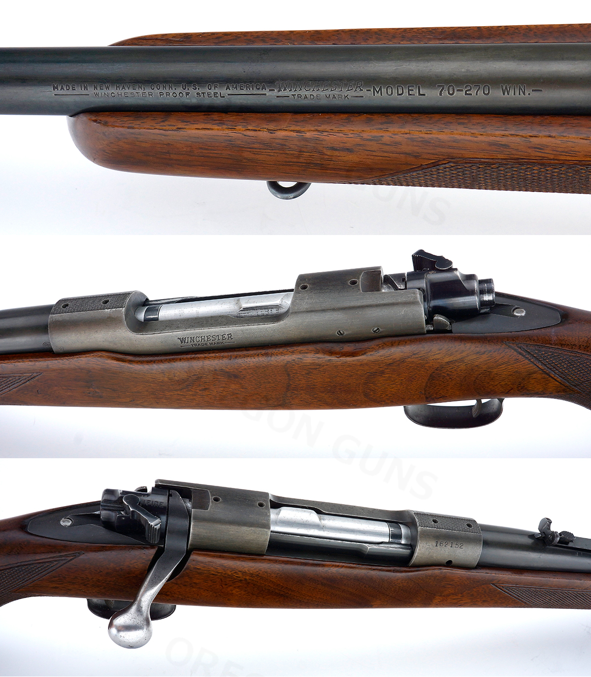 Winchester PRE-64 MODEL 70 BOLT ACTION RIFLE .270 WIN. MFG 1949 C&R OK SN# 162152 - Picture 3