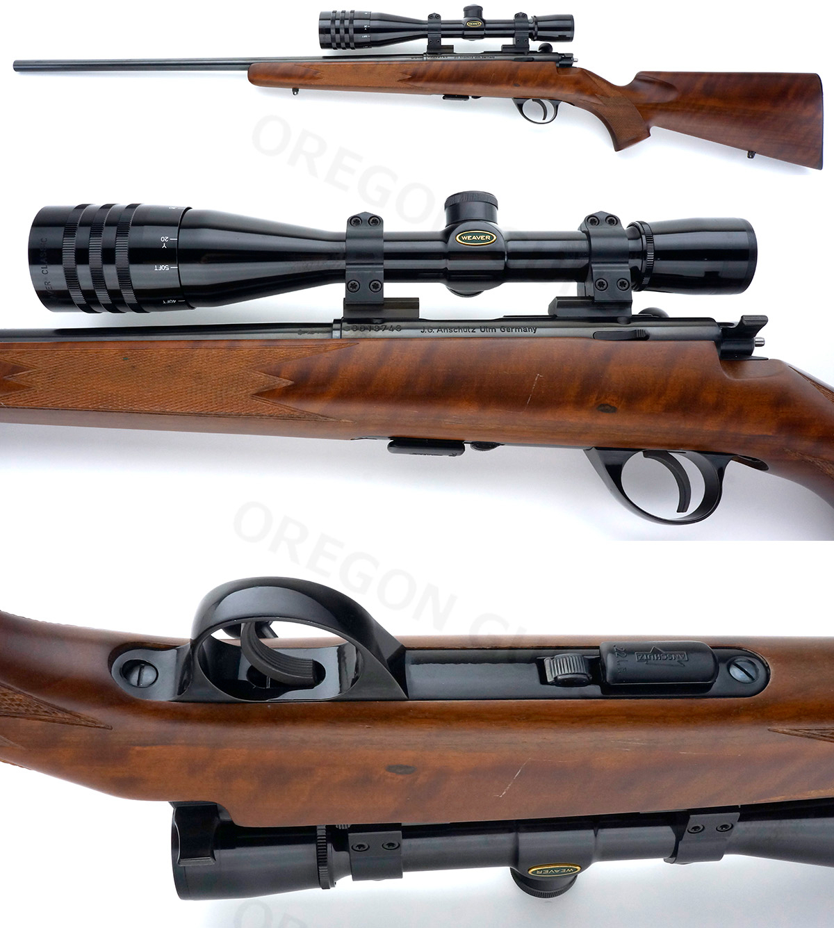 Anschutz MODEL 1710 SPORTER VARMINT BOLT ACTION .22 LR RIFLE WITH ...