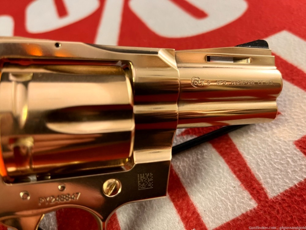 NEW, CUSTOM COLT PYTHON 3 INCH .357 MAG, 24KT GOLD PLATED .357 Magnum ...