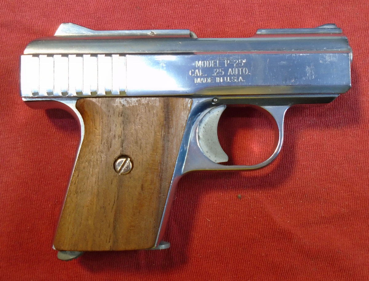 Raven Mp25 Nickle Semi Auto 25 Acp. .25 Acp For Sale at