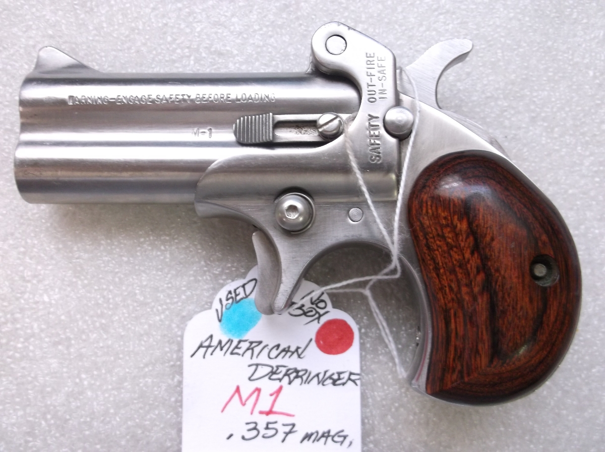 AMERICAN DERRINGER CORP M1 Over/Under Stainless Steel 357 Mag. (B8730-18)