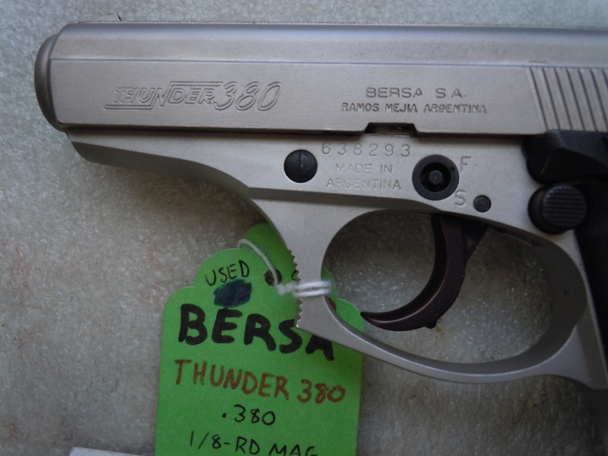 Bersa Thunder 380 Stainless One 7 Round Magazine One Trigger Locking ...