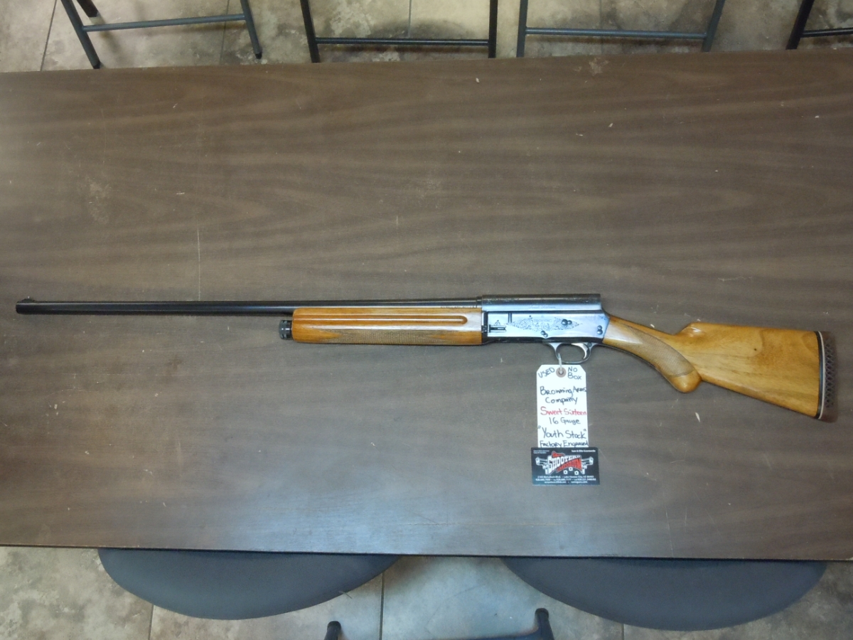Browning Fn Model Sweet Sixteen Youth Stock Long Tang Round Knob Serial