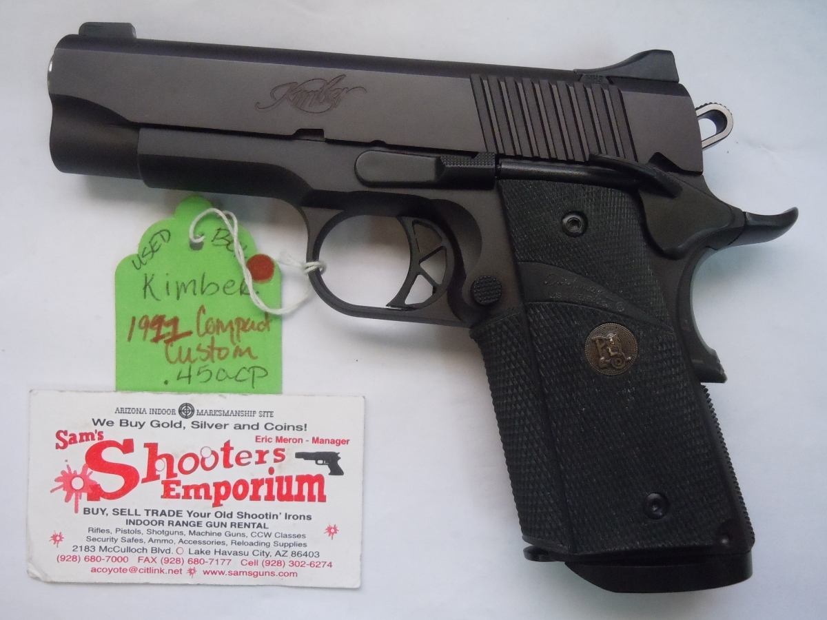 Kimber 1911 Compact Custom Original Hard Case, Manual, Night Sights ...