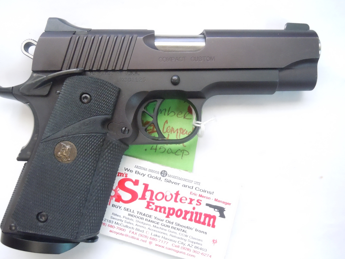 Kimber 1911 Compact Custom Original Hard Case, Manual, Night Sights ...