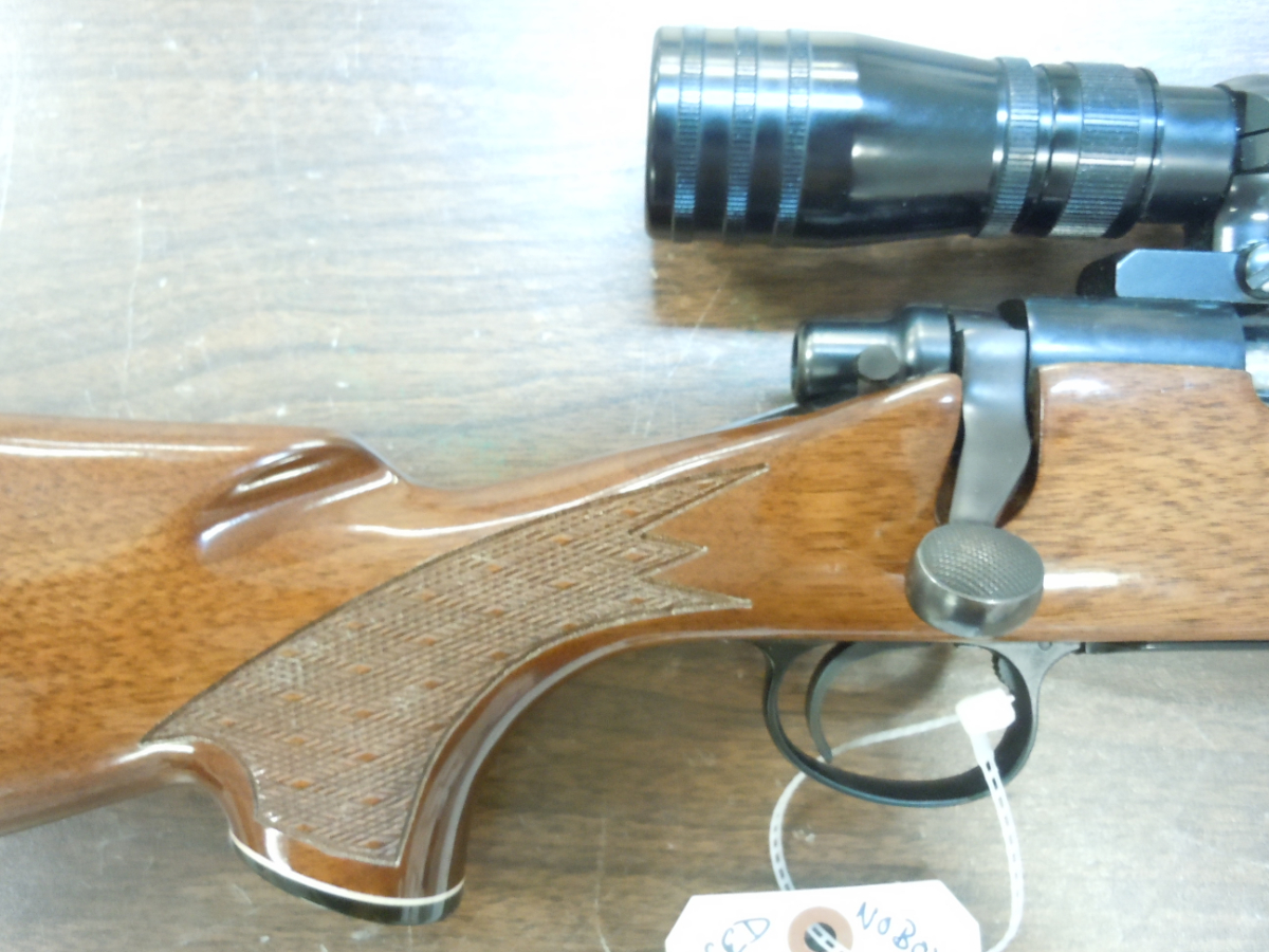 Remington Model 700 Bdl Custom Walnut High Gloss Jeweled Bolt Redfield