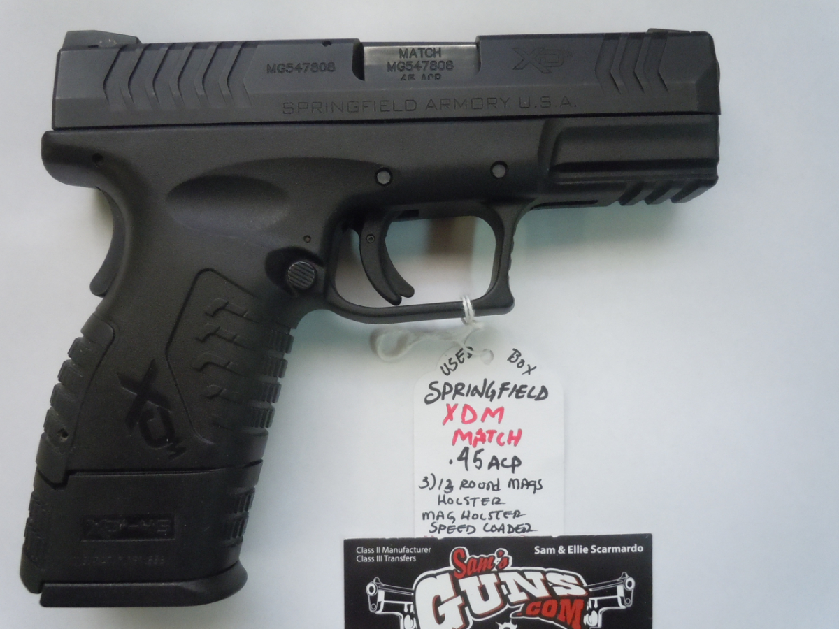 Springfield Armory Model XDM 3.8 Compact three 13 round mags holster