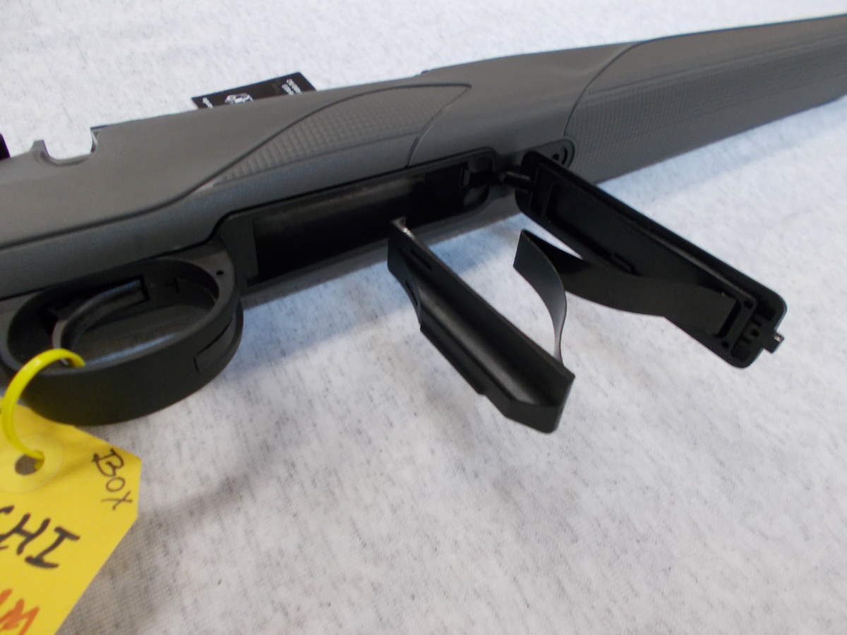 Franchi Momentum Grey w/ black barrel, muzzle, and scope mount rail