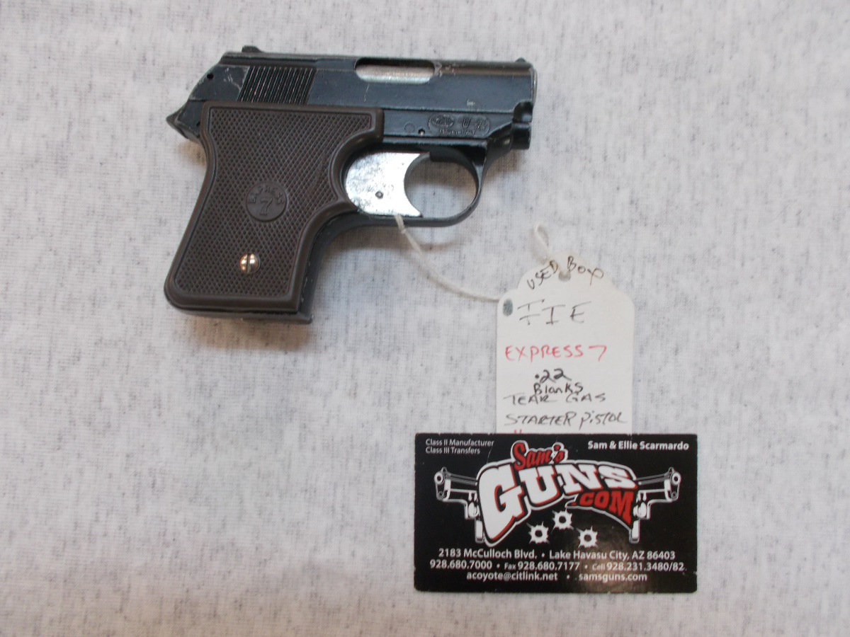 Fie Express 7 Starter Pistol .22 Blank Gun (Sams) 22 Blanks For Sale at ...