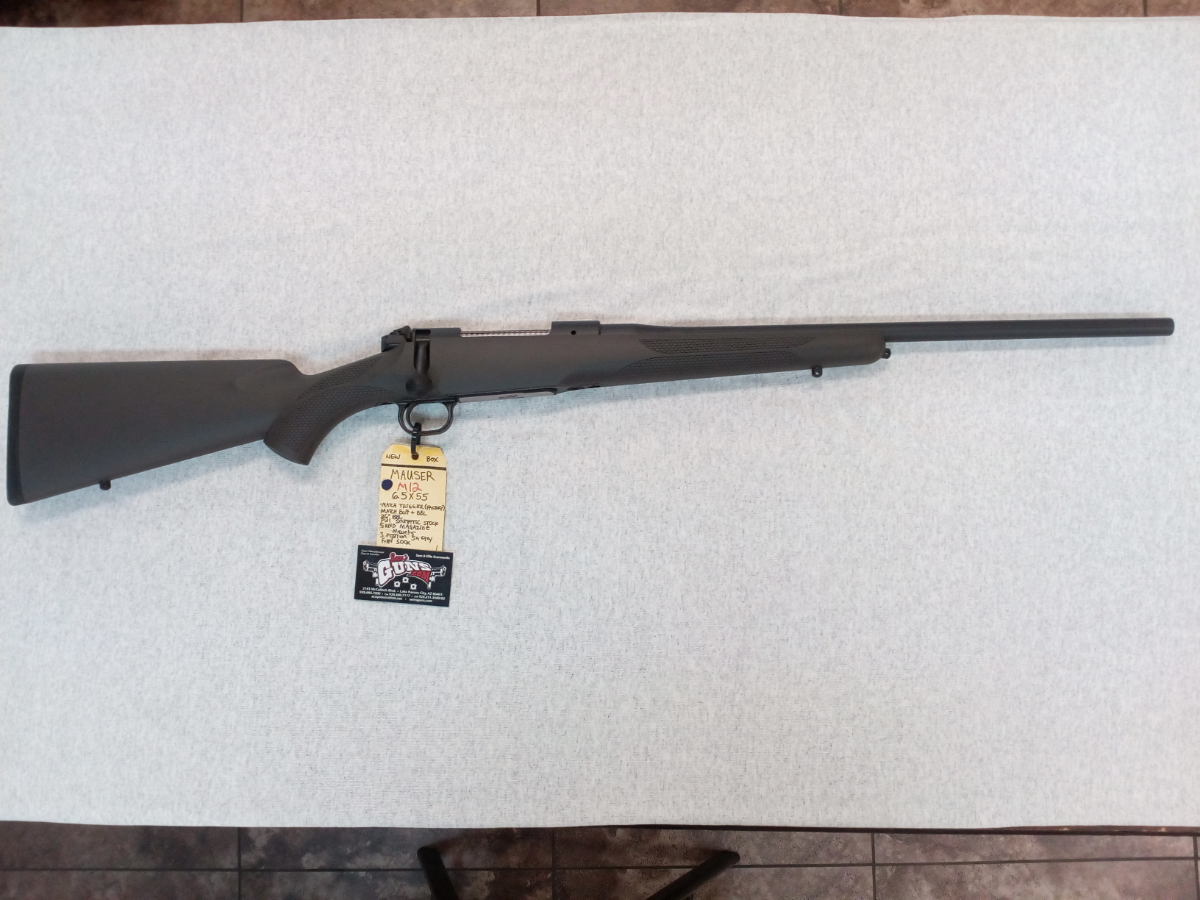 Mauser m12 6 5x55 black synthetic stock w match trigger 20 match
