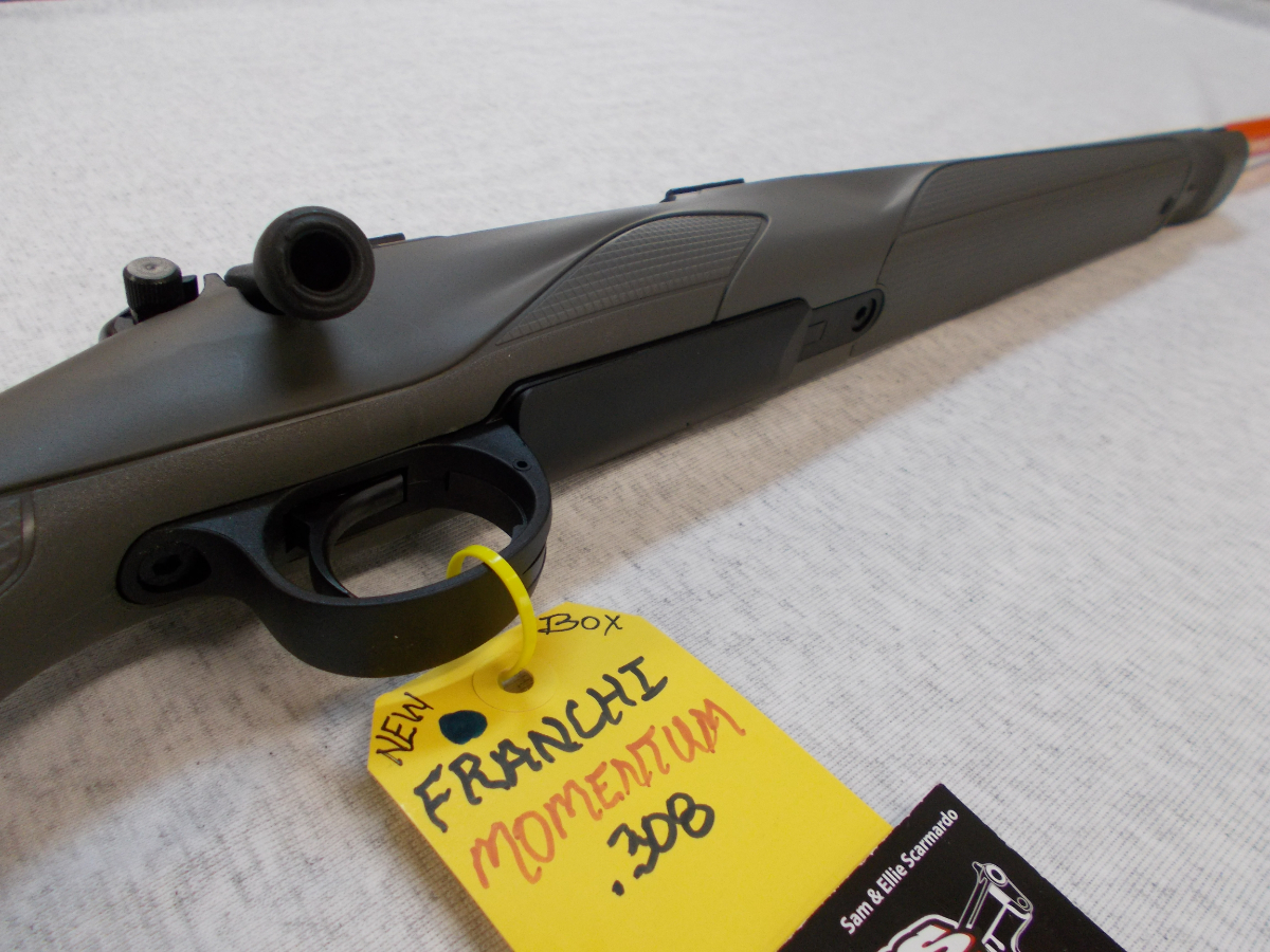Franchi Momentum Grey w/ black barrel, muzzle, and scope mount rail