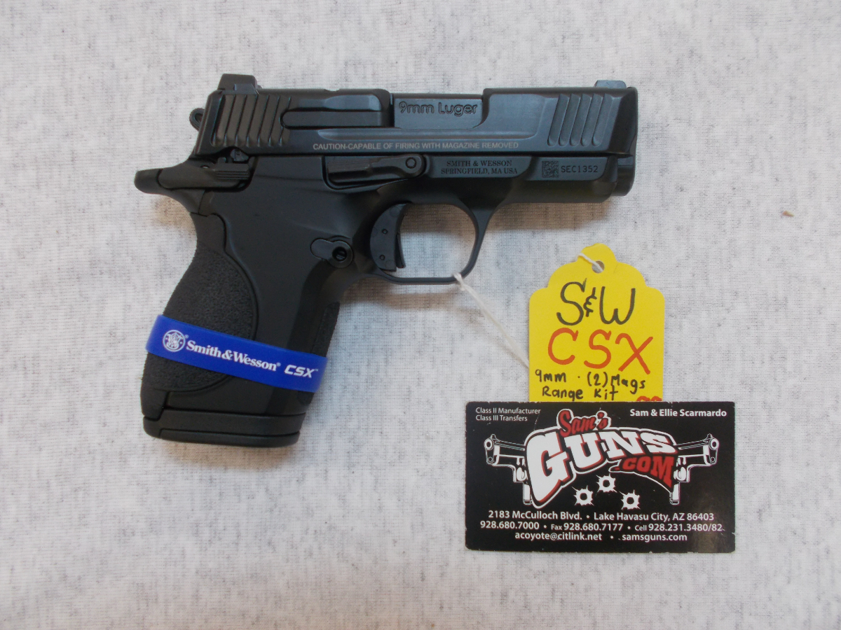 Smith & Wesson Csx 9mm Pistol W/ Two Mags & Range Kit (C4979-23) 9mm ...