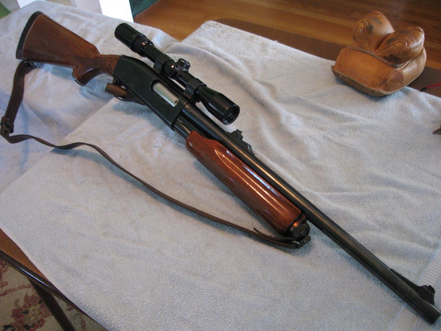 Remington MODEL 870 WINGMASTER 20 IN. SLUG GUN W/SCOPE & STS