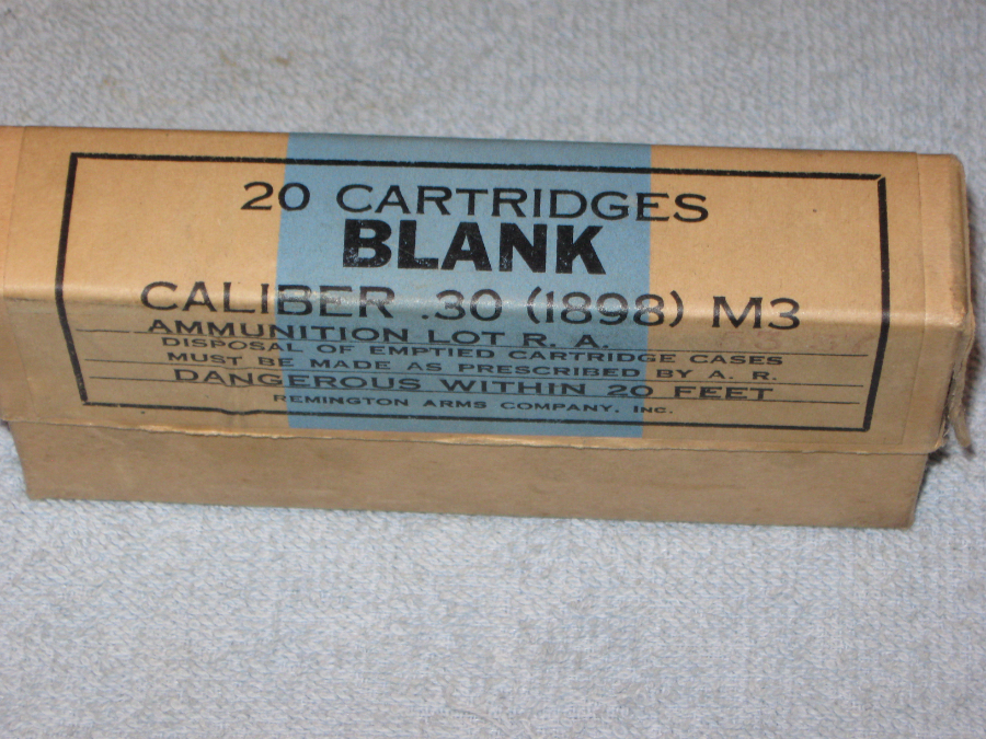 Remington Arms Co. Cal. .30 (1898) M3 Lot R.A. 53 37 Blank Ammo .30-40 ...