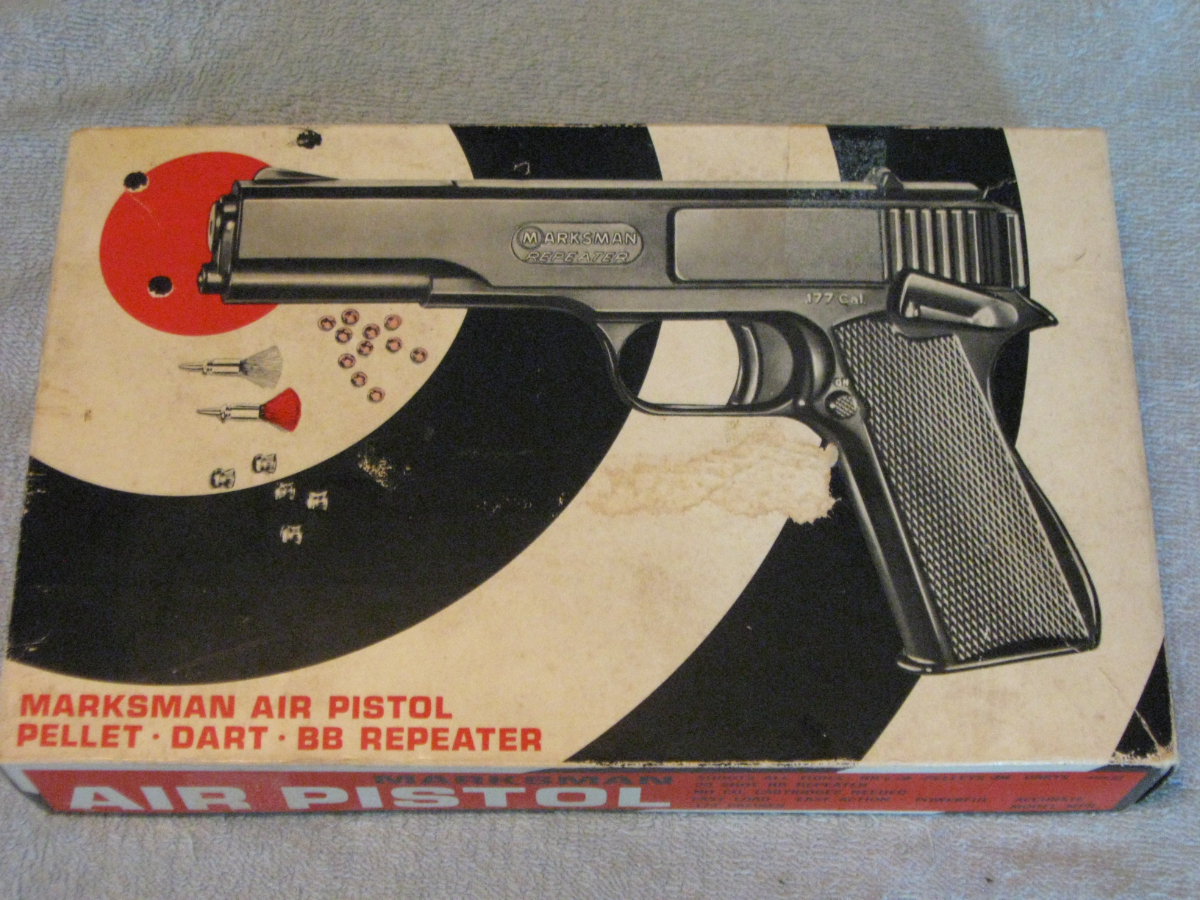 Vintage Marksman Air Pistol Model Mpr (Pellet-Dart-Bb Repeater) New Old ...