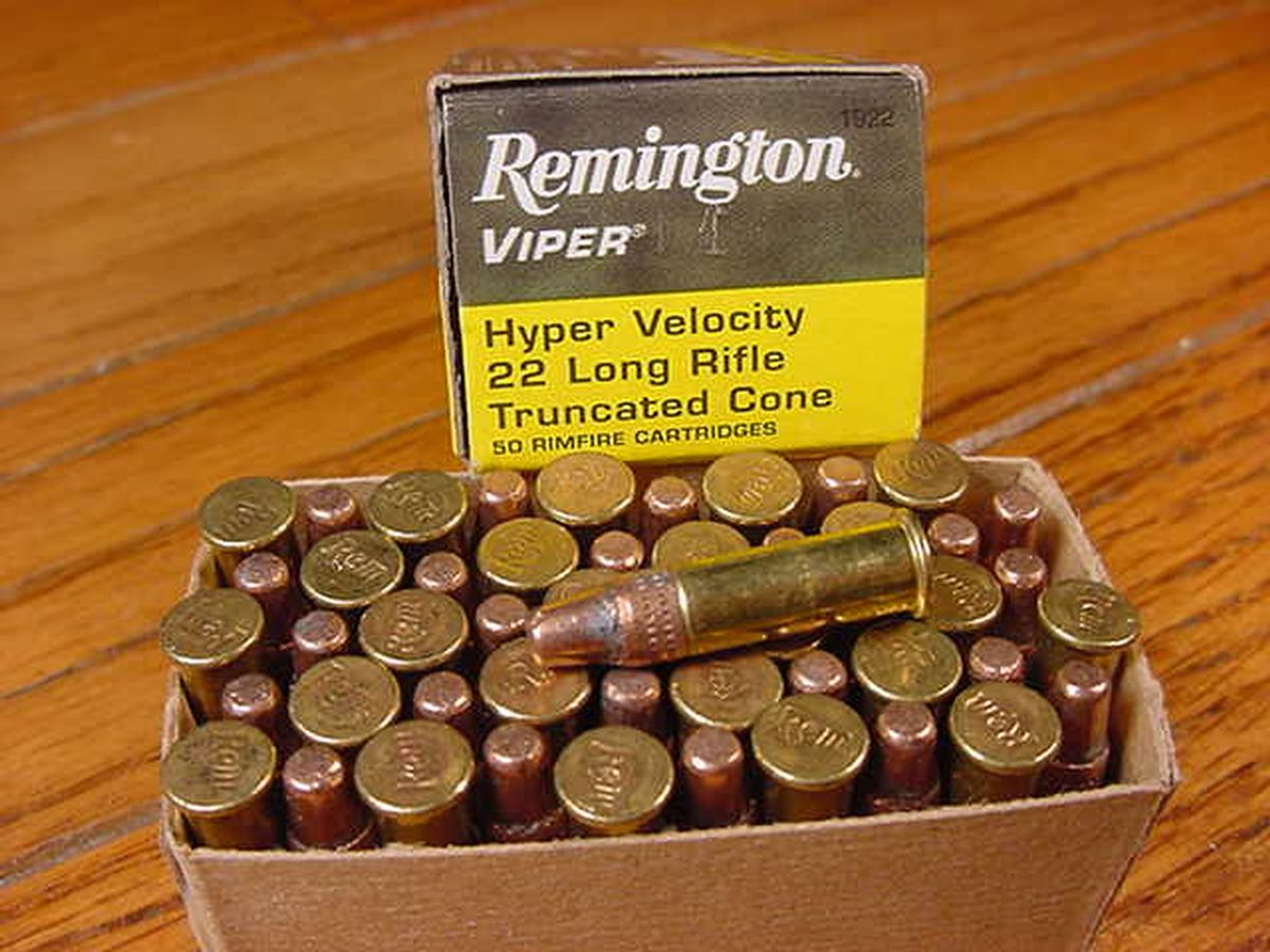 Box Remington 22 Viper .22 Lr Hyper Velocity Plated Solid Point .22 Lr ...