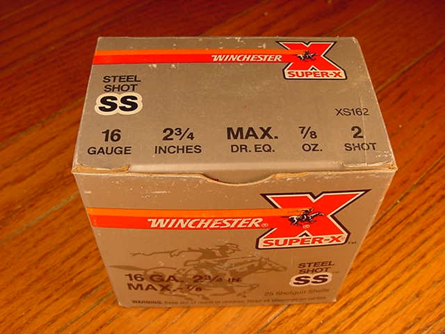 Box Of Winchester Super-X Steel Shot 16 Gauge 2 Shot 16 Ga For Sale at ...