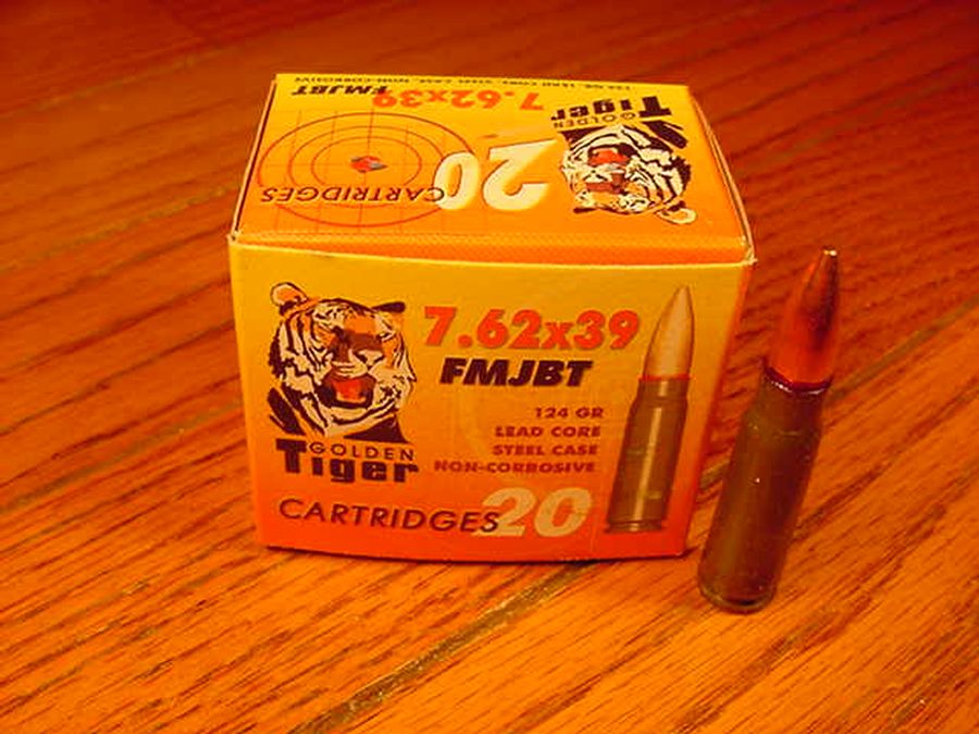 Box of golden tiger 7 62x39mm full metal jacket 7 62x39 for sale at