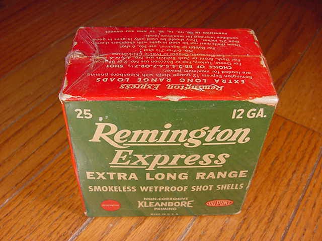 Box Of Remington Express Kleanbore Extra Long Range Paper Hull 12 Gauge ...