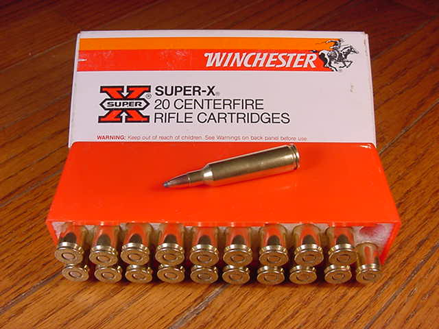 Winchester Box of Super-X .22-250 Rem. Semi-Jacketed Soft Point .22-250 ...