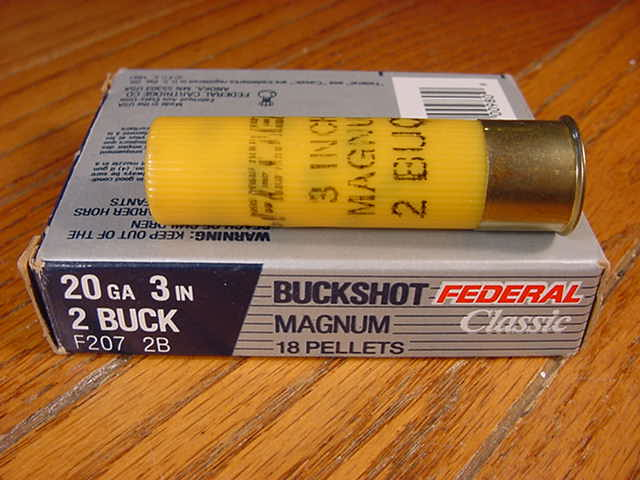 Box Of Federal Classic Magnum 20 Gauge 3 Inch Number 2 Buckshot 20 Ga ...