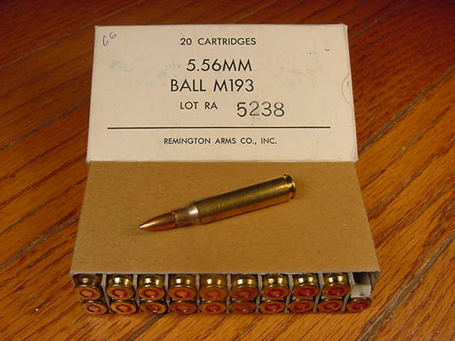 Box of USGI/Remington M193 5.56mm M193 Full Metal Jacket Ball