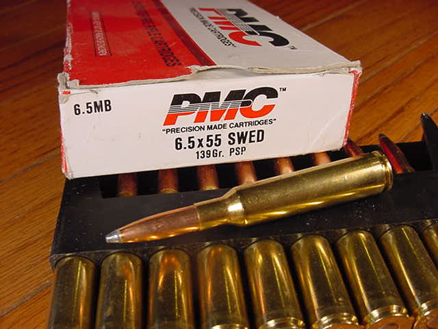 Box Of Pmc 6.5x55mm Swedish Mauser Semi-Jacketed Pointed Soft Point 6 ...