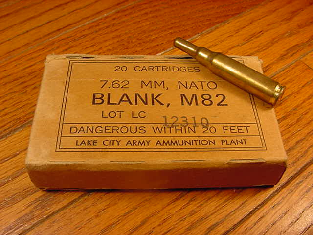 Box Of Usgi 7.62mm Nato (308 Win.) M82 Blank Cartridge Ammunition .308 ...