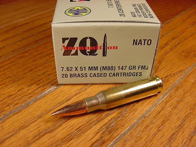 Box Of Zq1 M80 Nato 7.62x51mm/.308 Win. Full Metal Jacket .308 Win. For ...