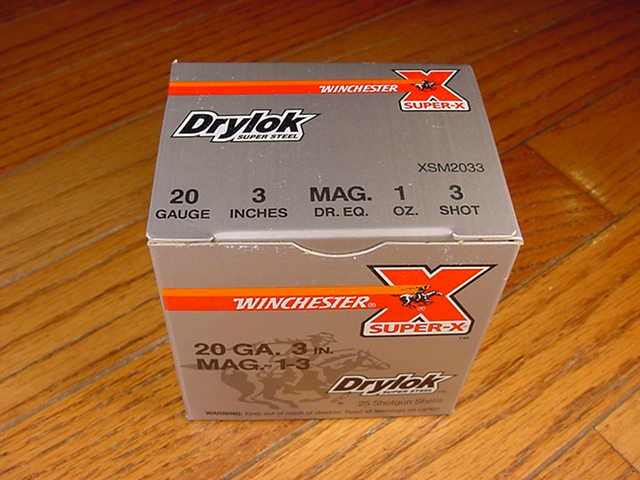 Box Of Winchester Drylok Super Steel 20 Gauge 3 Inch Magnum 3 Shot 20 ...