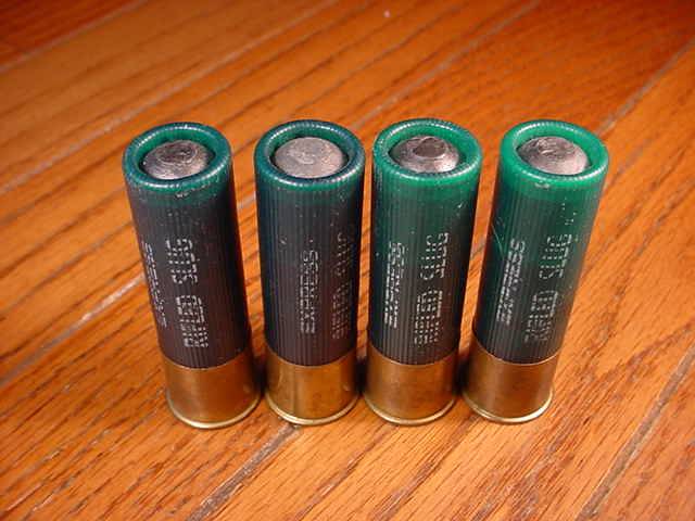 4 Rounds of Remington Express 16 Gauge Rifled Slugs