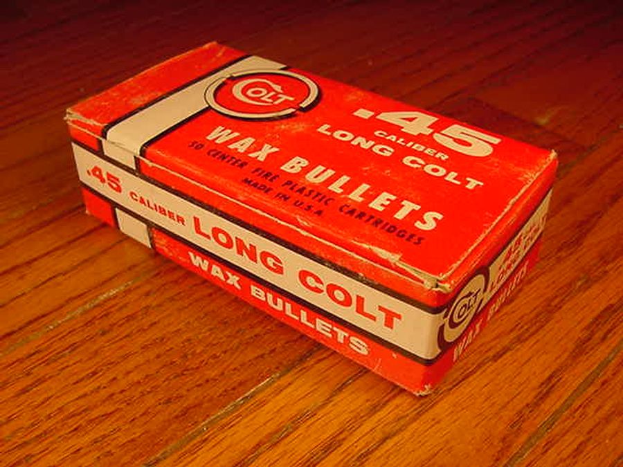 Box of Colt .45 Long Colt Quick Draw Competition Wax Bullet Cartridges