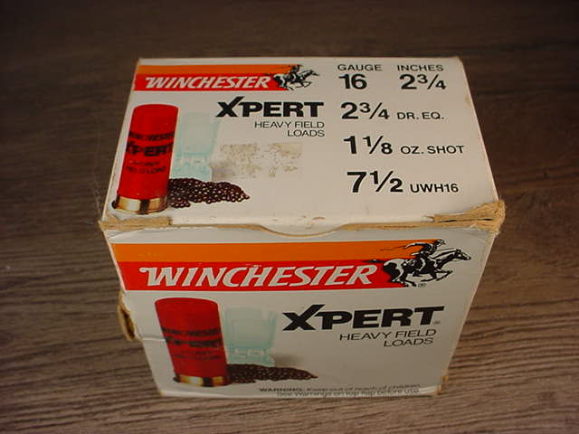 Box Of Winchester Xpert Heavy Field Loads 16 Gauge Number 7 1/2 Shot 16 ...