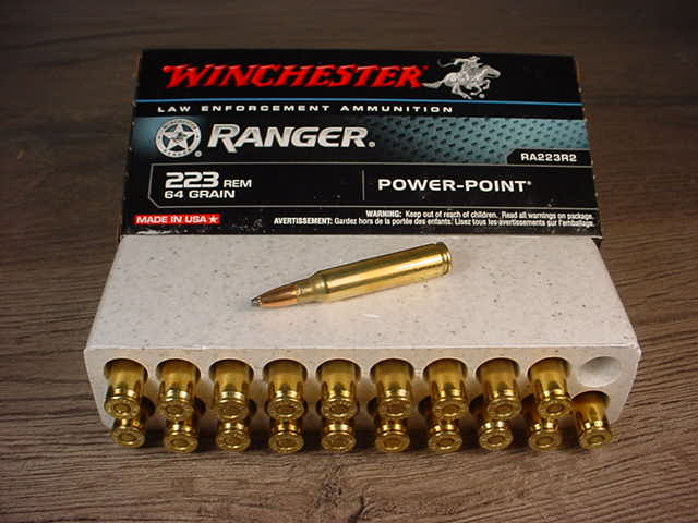 Box of Winchester law Enforcement Ranger Power Point .223 Rem. Semi ...