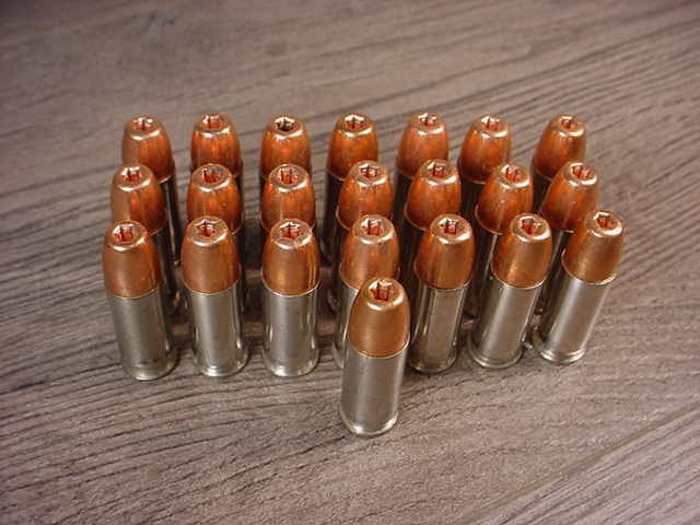 22 Rounds Of Reloaded .38 Super Plated Hollow Point .38 Super For Sale ...