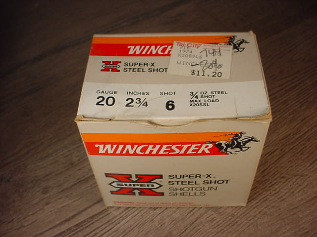 Partial Box Of Winchester Super-X Steel 20 Gauge Number 6 Shot 20 Ga ...