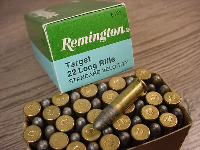 Box of Remington 22 Target Standard Velocity .22 Long Rifle Lead Solid ...